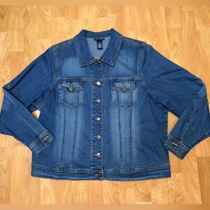 Venezia Jeans Women’s Blue Cotton Denim Jean Jacket Size 18/20